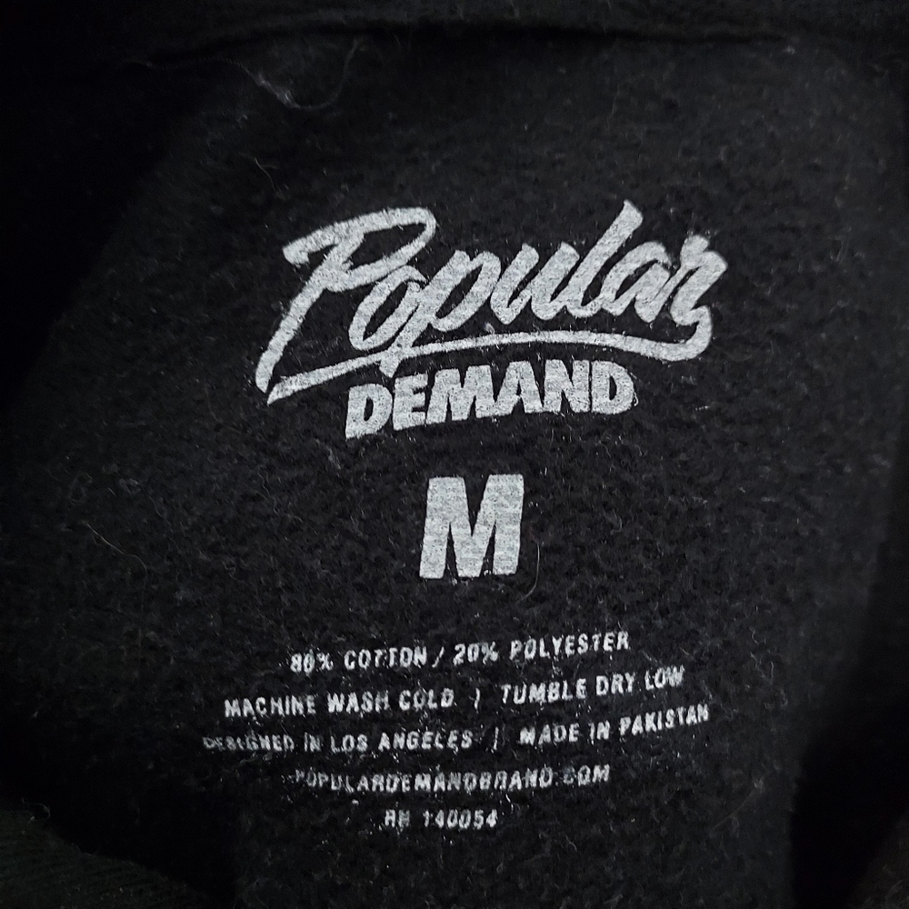 🔴3/$20 Popular Demand Black Pullover Hoodie Size Medium - Picture 8 of 8